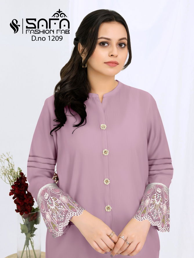 Safa Fashion Fab Dn 1209 Tunic Style ladies Top With Pants Wholesale Online
